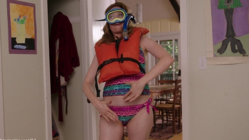 Playing House's Sexiest Scenes with Lennon Parham. Bikini, SFW, colorful bikini. 772992