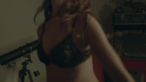 Sofía Sisniega in Club de Cuervos (2015-2019) Sexy Underwear Black Bra Brunette 772471