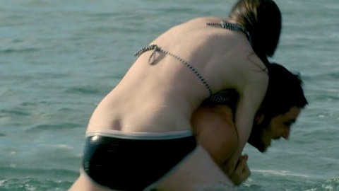 Amanda Tito in Queen of Carthage (2015) Butt Bikini Sexy Black Bikini Butt 773320