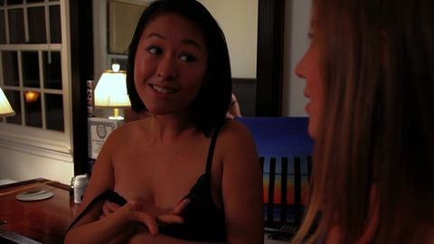 Lily Du in The Slashening (2015) Underwear Asian Black Bra 774011