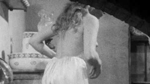 Mirella Maravidi in Terror-Creatures from the Grave (1965) Breasts Back Exposed Black And White 774194