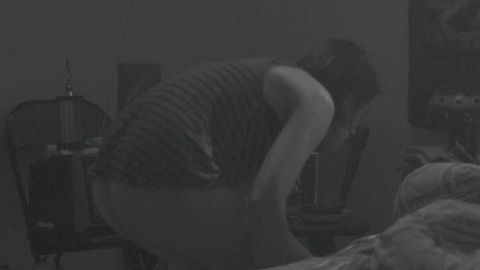 Julianne Côté in You're Sleeping Nicole (2014) Butt Bent Over Black And White 776207