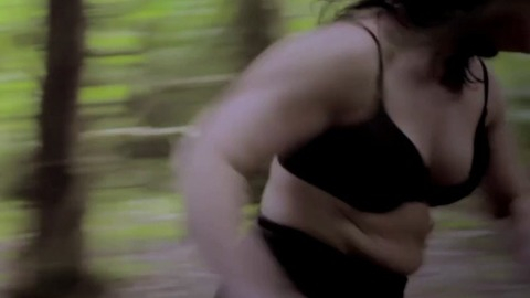 Lisa Ramon in Crying Wolf (2015) Underwear Being Chased Brunette 780480
