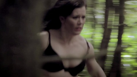 Lisa Ramon in Crying Wolf (2015) Underwear Being Chased Brunette 780482