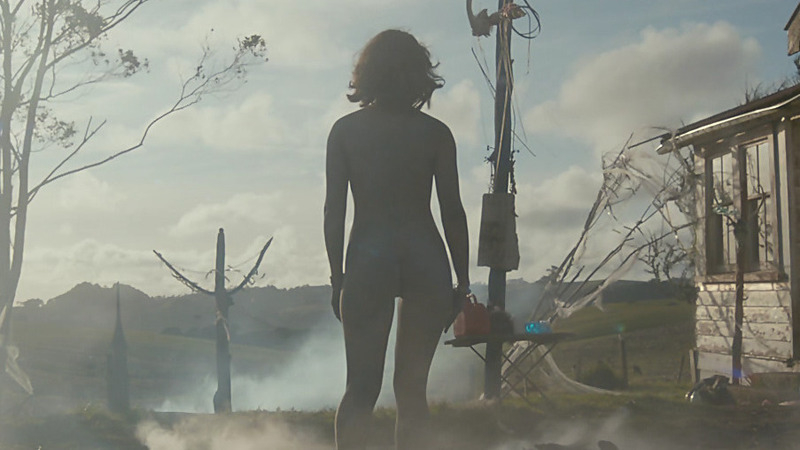 Lucy Lawless Nude in Ash vs Evil Dead. Body Double, Butt, covered in ash, nude. 797278