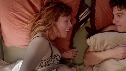 Sarah Burns in Slow Learners (2015) Sexy Underwear Cleavage Couple 779390