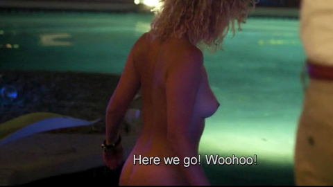Simone Colling Nude as Cille. Breasts, Butt, curly hair, night time. 854852