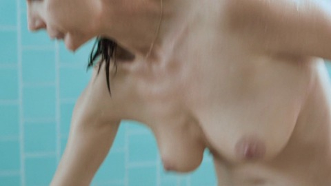 Rachel Griffiths Naked in Mammal. Breasts, bathroom, blue walls. 797809