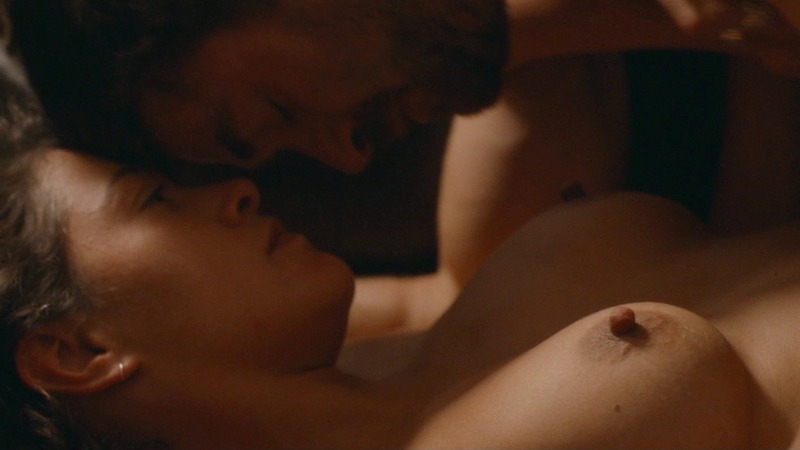 Emma de Caunes Nude in Sand Castles. Breasts, guy on top, hard nipples. 781696