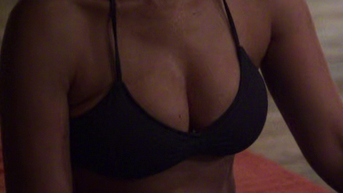 Chelsea Does's Sexiest Scenes with Chelsea Handler. Bikini, sitting crosslegged. 782004
