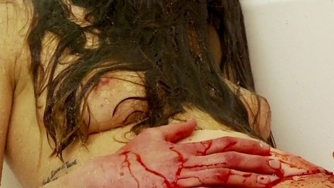 Kaitlyn Schoeb in Survival Knife (2016) Breasts Body Double Blood Body Double 782251