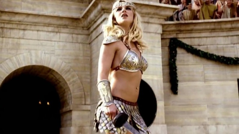 Pepsi We Will Rock You Commercial's Sexiest Scenes with Britney Spears. Sexy, blonde, gladiator. 782706