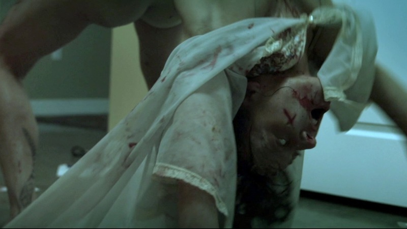 Sexiest Shell Stachowicz Scene in Forsaken. Sexy, Underwear, SFW, body covered in blood. 782575