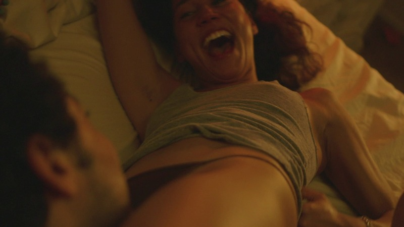 Sexiest Scenes of Roma from French Dirty. Sexy, Underwear, black underwear, grey tank top. 782903