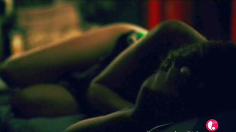 Mackenzie Mauzy in Manson's Lost Girls (2016) Sexy Dark Scene Laying On Side 783020