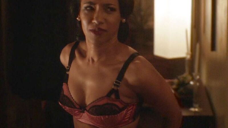 Hottest Iris West Scenes. Sexy, Underwear, Black, badge. 783093