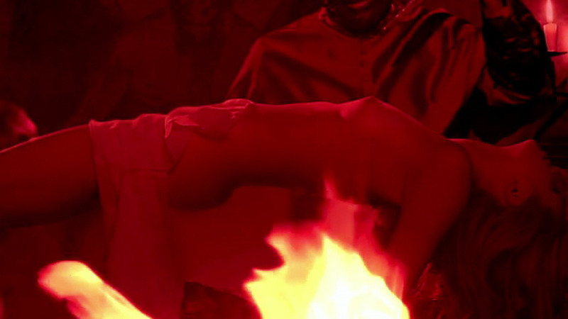 Nudes of Sacrificial Girl from Darkside Witches. Breasts, candelabra, candles. 783336