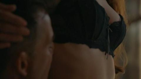 Sexiest Scenes of Madeline Kenner from Colony. Sexy, Underwear, black bra, close up. 784331