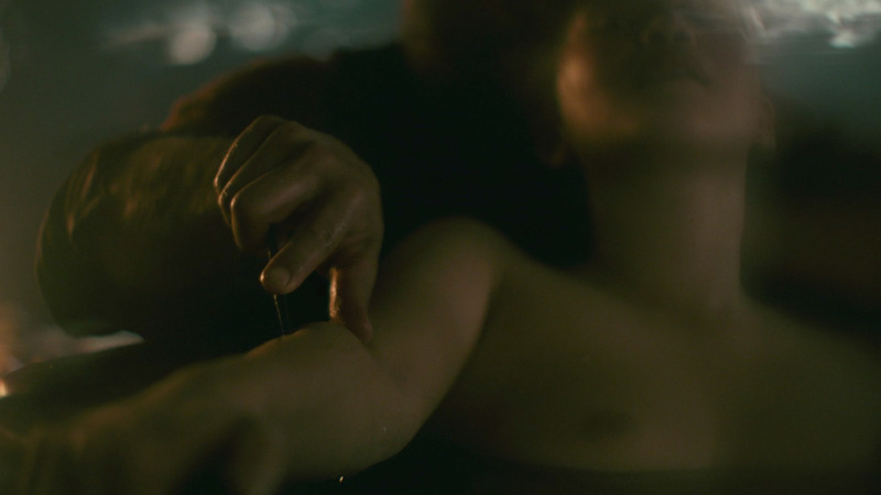 Dianne Doan Nude as Yidu. Breasts, bathtub, guy with knife. 797258
