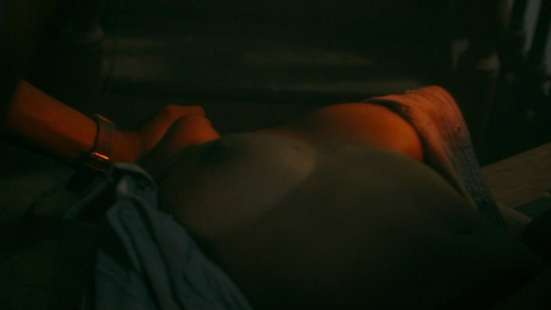 Martha Canga Antonio Naked in Black. Breasts, Black, hand over mouth. 788179