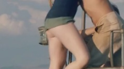 Hottest Daisy Waterstone Scene in The Durrells. Bikini, Sexy, SFW, boat. 787304