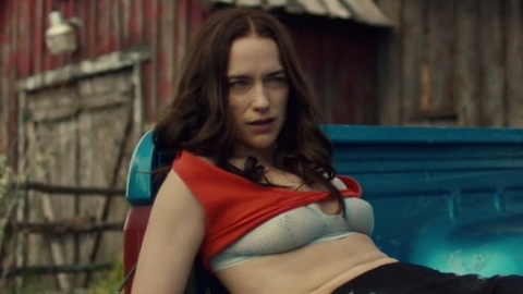 Hottest Melanie Scrofano Scene in Wynonna Earp. Sexy, Underwear, changing shirt, cleavage. 937622