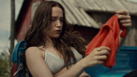 Sexiest Scenes of Wynonna Earp from Wynonna Earp. Sexy, Underwear, changing shirt, cleavage. 937619