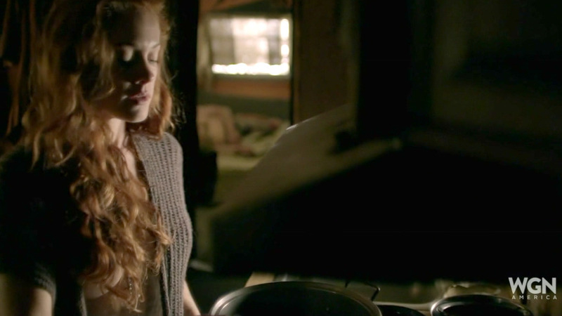 Sexiest Gillian Alexy Scene in Outsiders. Sexy, SFW, dark room. 786925