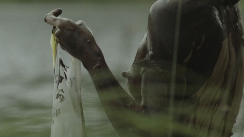 Lucy Walters Naked in Here Alone. Breasts, covered in mud, hard nipple. 809893