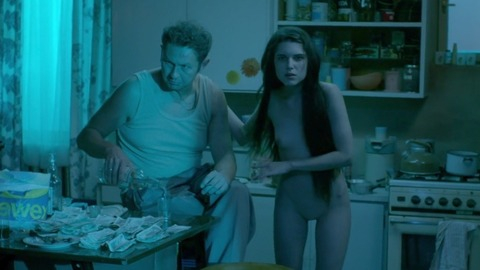 Michalina Olszańska Naked as Zlota. Breasts, Sexy, blue lighting, brunette. 821415