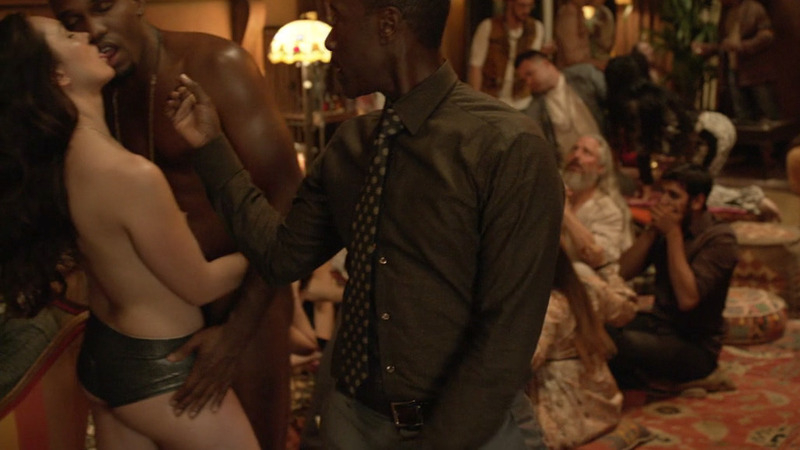 Jennifer Field Naked in House of Lies. Breasts, Underwear, interracial, kissing. 788341