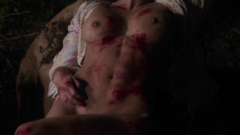 Misty Mountains from The Nice Guys Naked. Breasts, blood, laying on ground. 795353