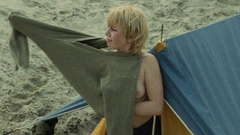 Agnès Makowiak Nude as Agnès. Breasts, beach, left breast. 789998
