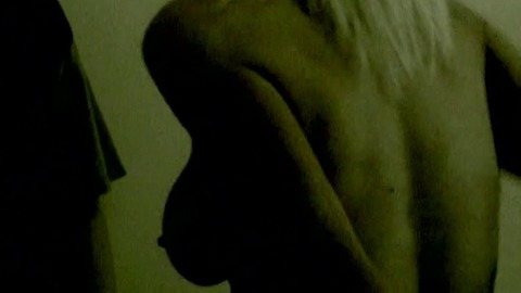 Crystal Kelly Naked as Damon's Nurse. Breasts, back towards camera, breast silhouette. 790047