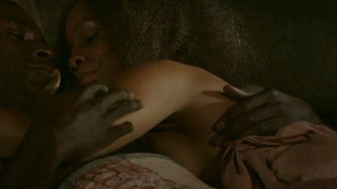Sexiest Scenes of Kizzy from Roots. Sexy, SFW, couple in bed. 790967