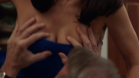Sexiest Selina Meyer Scenes. Sexy, blue dress, brunette. 791242