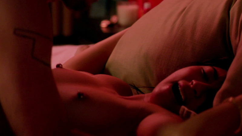 Nudes of Kimberly Bank from Roadies. Breasts, hard nipples, laying on bed. 806394