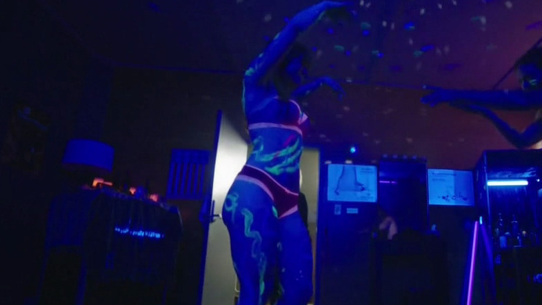 Sexiest Natalie Shayne Scenes. Underwear, blacklight, body paint. 795118