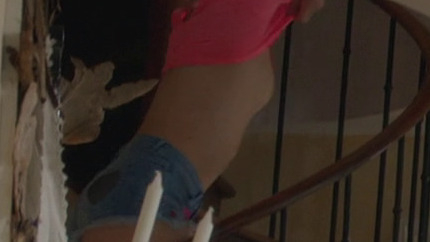 Sarah Suco Nude as Sophie. Breasts, Sexy, grandfather clock, jean shorts. 792284