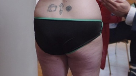 Sara Benincasa in The Focus Group (2016) Underwear Black Panties In Front Of Group 792716