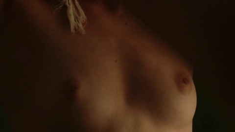 Lou de Laâge Nude as Jeanne. Breasts, blonde, close up. 795248