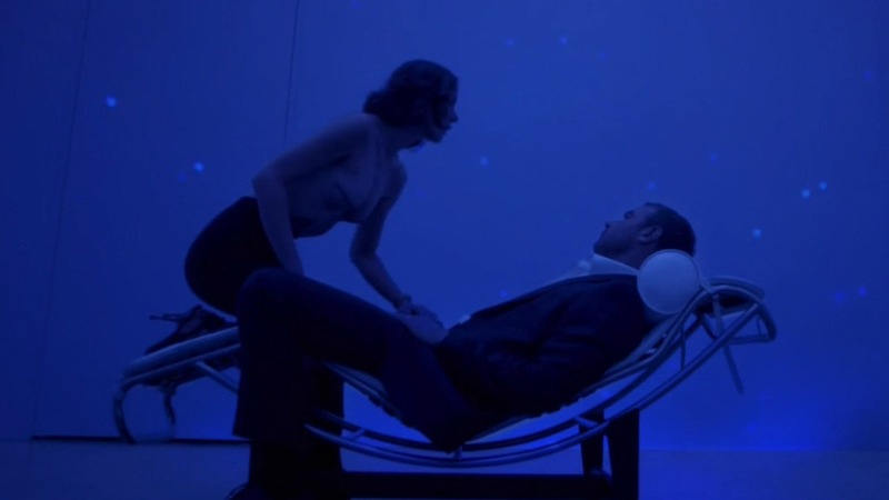 Sonia Kovitzky from Ray Donovan Naked. Breasts, Prosthetic, blue lighting, climbing on top of man. 795467
