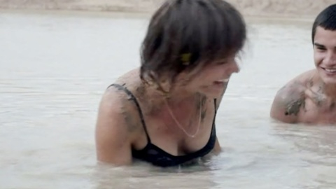 Hottest Angie Britt Scenes. Sexy, Underwear, bent over, black bra. 957579