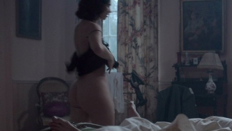 Lily James Naked as Mieke de Jong. Breasts, bedroom, butt. 816411