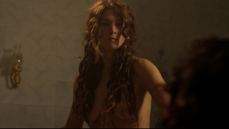Nudes of Nika from Blood Trap. Breasts, brunette, curly hair. 799056