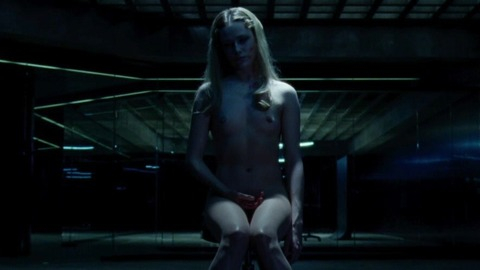 Evan Rachel Wood Naked in Westworld. Breasts, blonde, dark scene. 822583