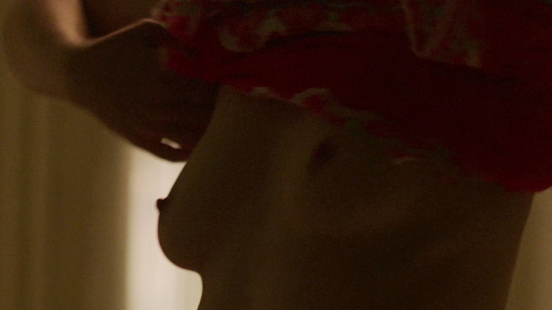 Cindy Reston from Good Girls Revolt Naked. Breasts, getting dressed, hard nipple. 800987