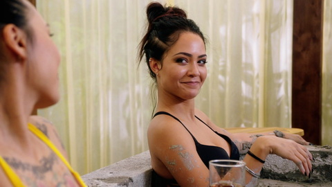 Sexiest Scenes of Riley Davis from MacGyver. Bikini, black bikini, brunette. 929345