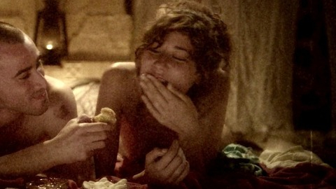 Ophelie Belalia Naked in The Kind Words. Breasts, couple, eating. 801325