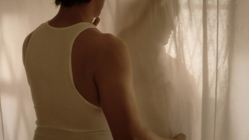 Falling Water's Sexiest Scenes with Brooke Bloom. Sexy, behind sheer curtain, man watching. 802860